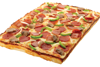 Pizza cuadrada